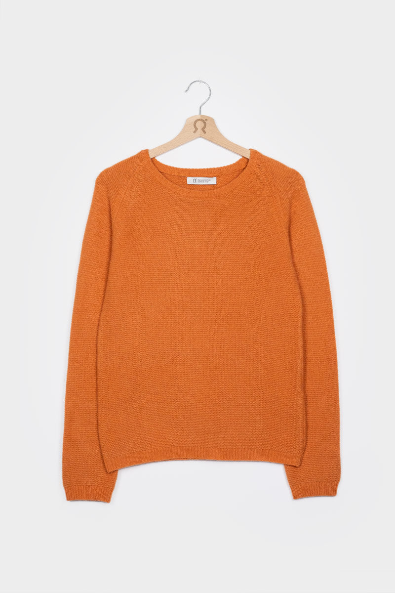 Arancio Becco d'Oca | Maglia cashmere rigenerato