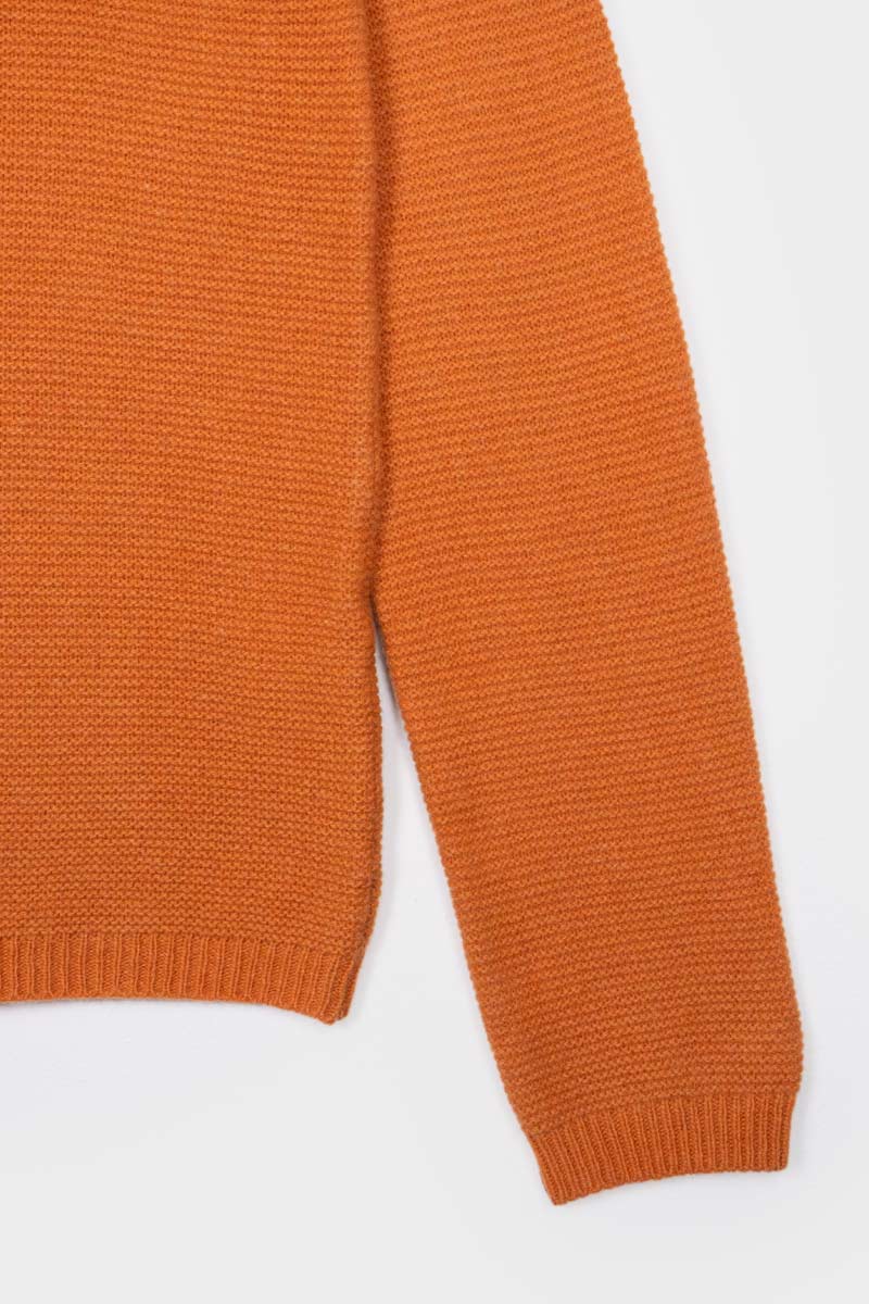 Arancio Becco d'Oca | Maglia cashmere rigenerato