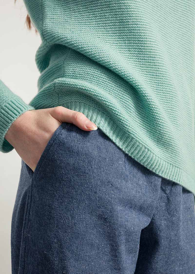 Verde Menta | Maglia cashmere rigenerato