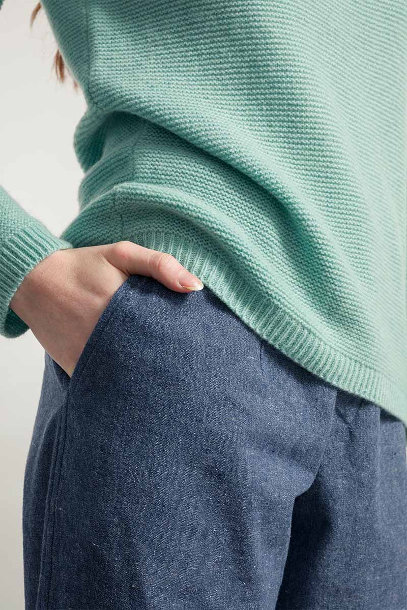 Verde Menta | Maglia cashmere rigenerato