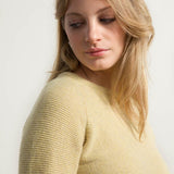 Mouline Giallo Frolla | Maglia cashmere rigenerato