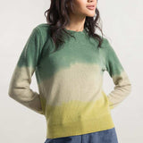 Verde-Giallo | Maglia Donna Cashmere Rigenerato Fiammetta