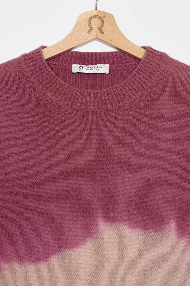 Malva-Corallo | Maglia Donna Cashmere Rigenerato Fiammetta