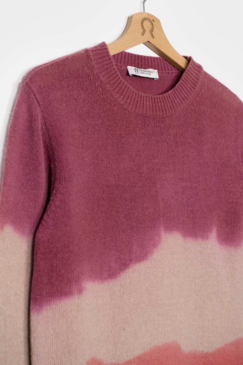 Malva-Corallo | Maglia Donna Cashmere Rigenerato Fiammetta