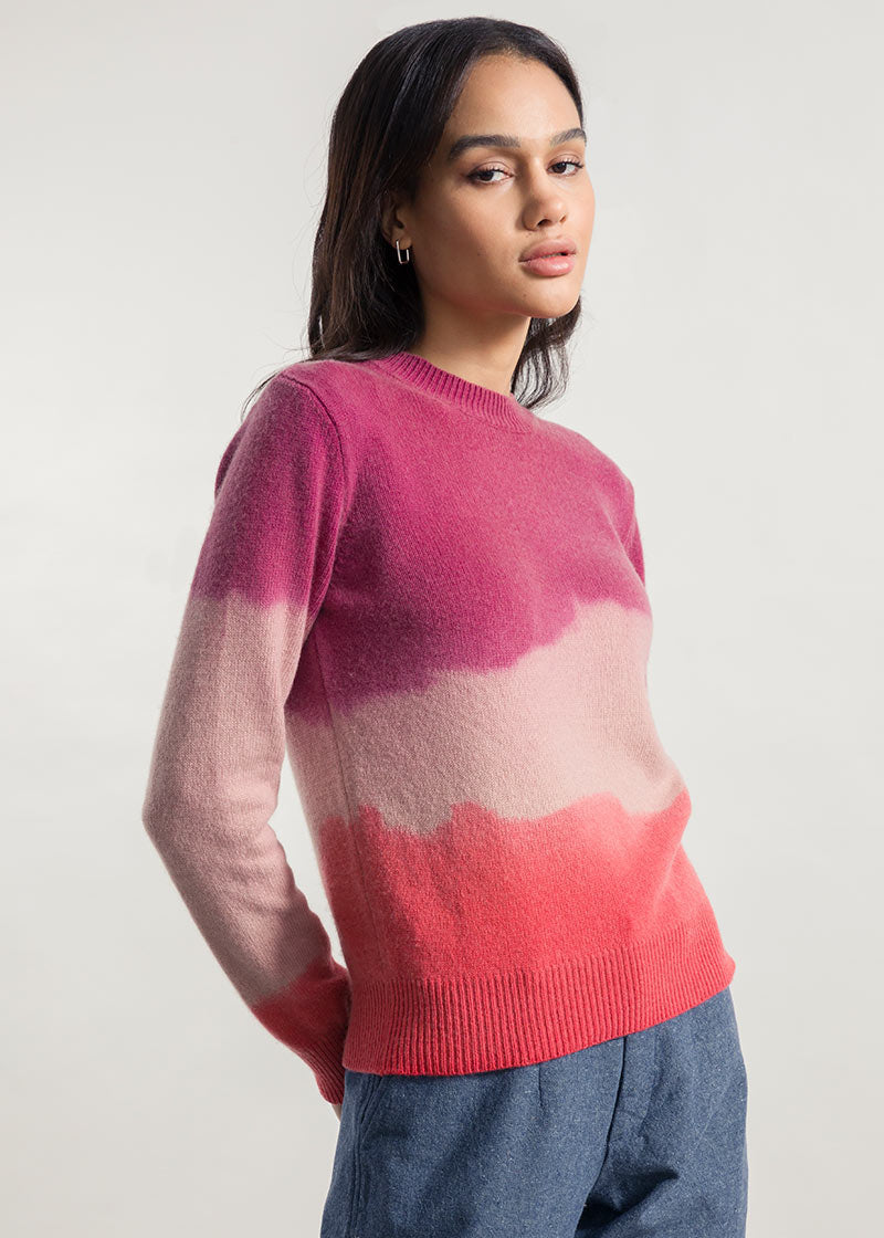 Malva-Corallo | Maglia Donna Cashmere Rigenerato Fiammetta