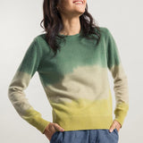 Verde-Giallo | Maglia Donna Cashmere Rigenerato Fiammetta