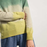 Verde-Giallo | Maglia Donna Cashmere Rigenerato Fiammetta