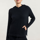 Nero Ardesia | Felpa Donna Cashmere Rigenerato Fiona