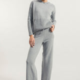 Grigio Calce | Felpa Donna Cashmere Rigenerato Fiona