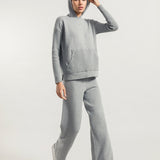 Grigio Calce | Felpa Donna Cashmere Rigenerato Fiona