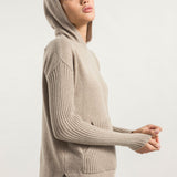 Beige Sabbia | Felpa Donna Cashmere Rigenerato Fiona