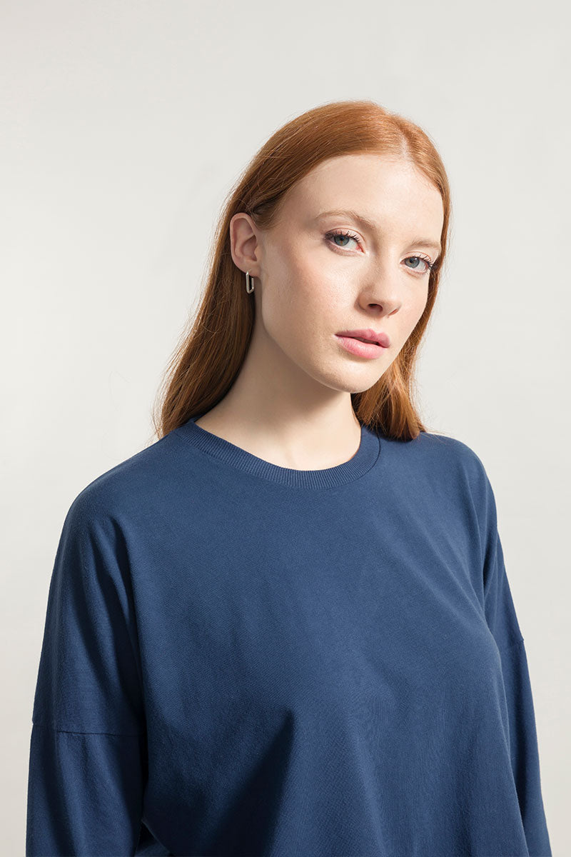 Blu Balena | Maglia Donna Cotone Rigenerato Zoe