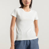 Bianco Latte | tshirt donna cotone organico e cotone rigenerato