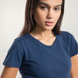 Blu Balena | tshirt donna cotone organico e cotone rigenerato