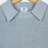 Azzurro Mediterraneo | Maglia polo cotone jeans