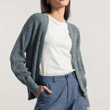 Mouline Mar Nero | Cardigan Cotone Donna Jeans Rigenerato