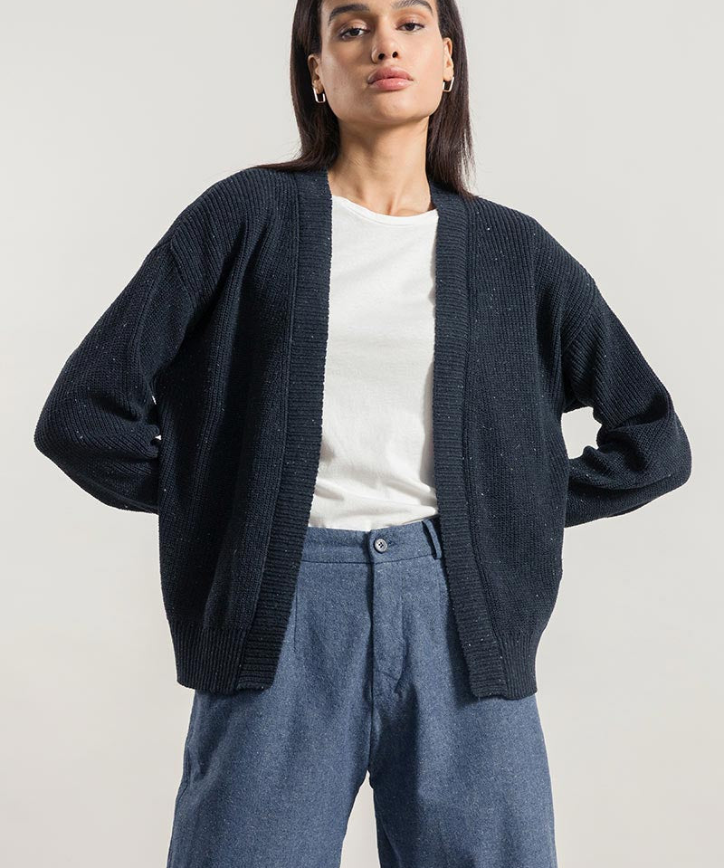 Mar Nero | Cardigan Cotone Donna Jeans Rigenerato