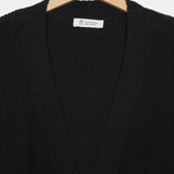 Nero Lavagna | Cardigan Donna Cotone Rigenerato Irma