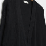 Nero Lavagna | Cardigan Donna Cotone Rigenerato Irma