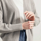 Grigio Ghiaccio | Cardigan Donna Cotone Rigenerato Irma