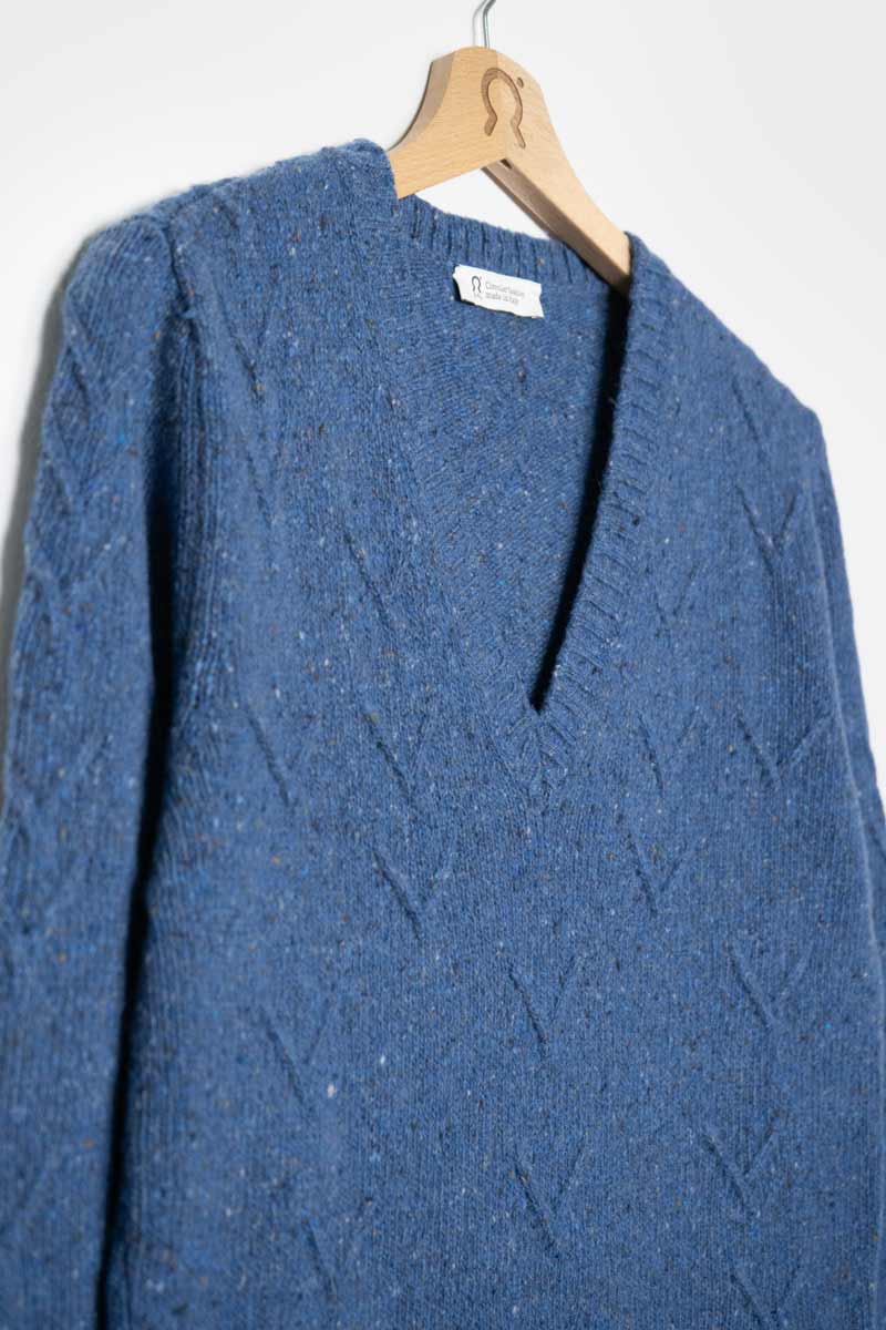 Blu Lapis | Maglia Donna Cashmere Rigenerato Eliana