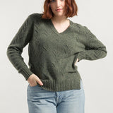 Verde Abete | Maglia Donna Cashmere Rigenerato Eliana