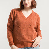 Arancio Ruggine | Maglia Donna Cashmere Rigenerato Eliana