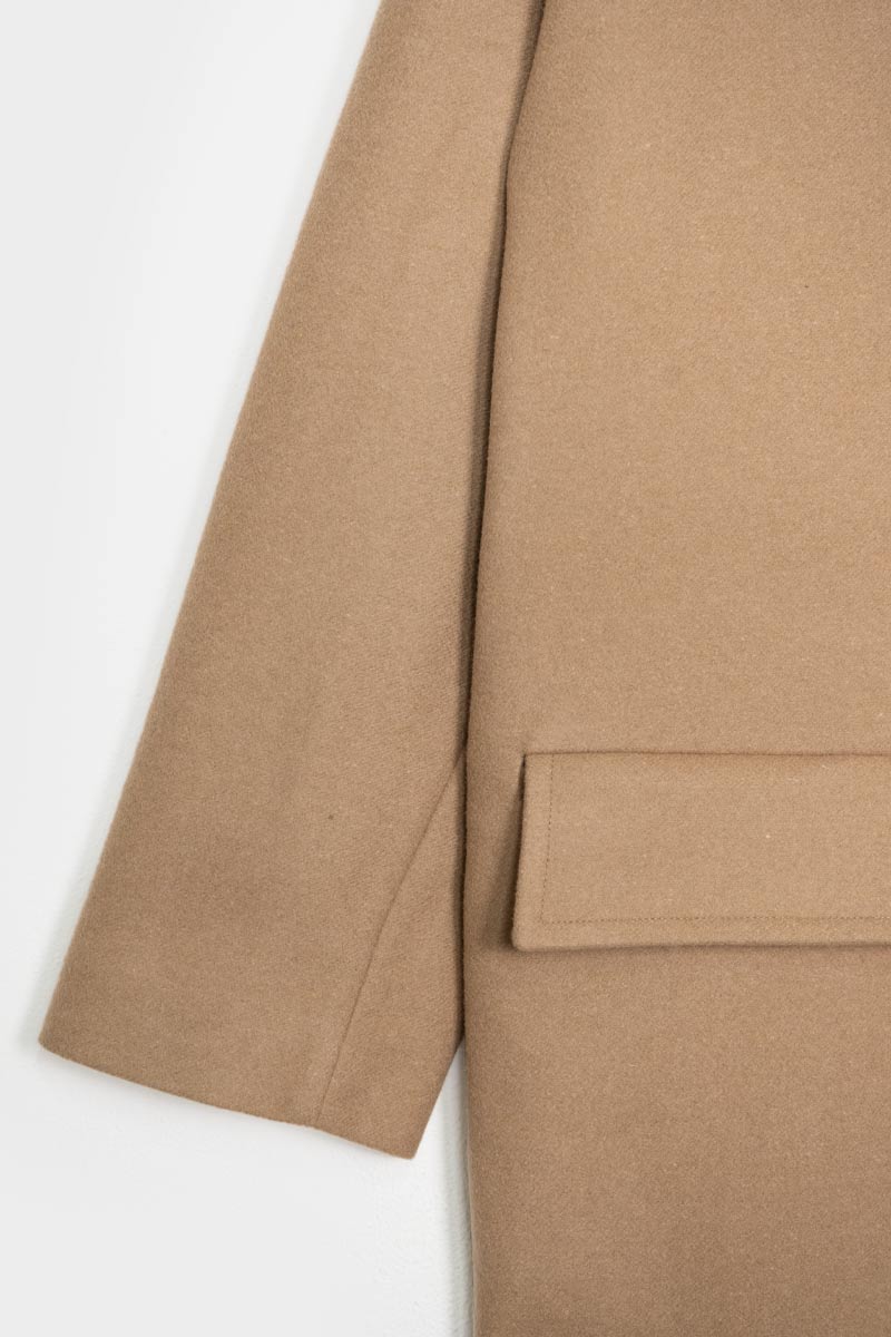 Beige Cammello | Cappotto lana rigenerata