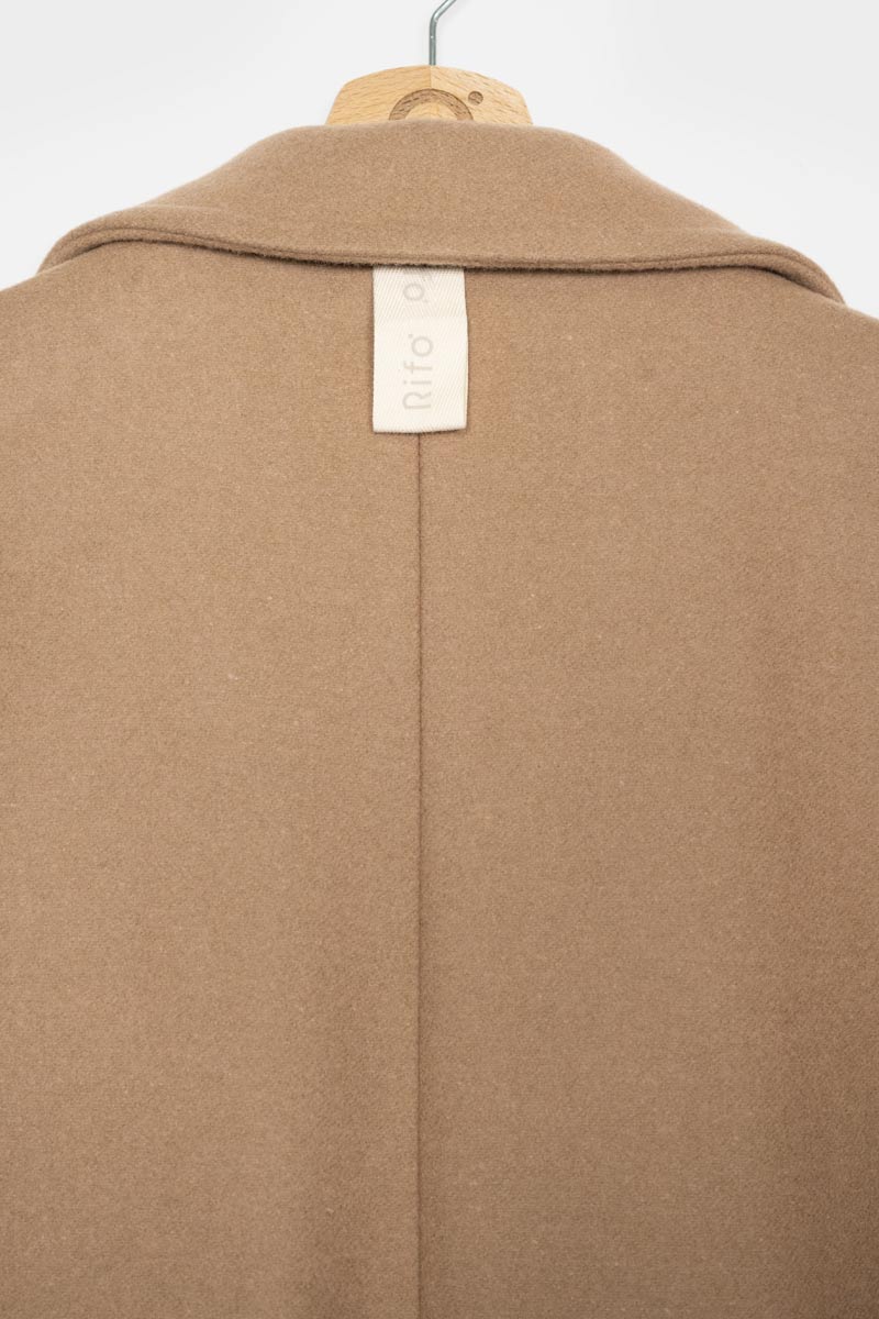 Beige Cammello | Cappotto lana rigenerata