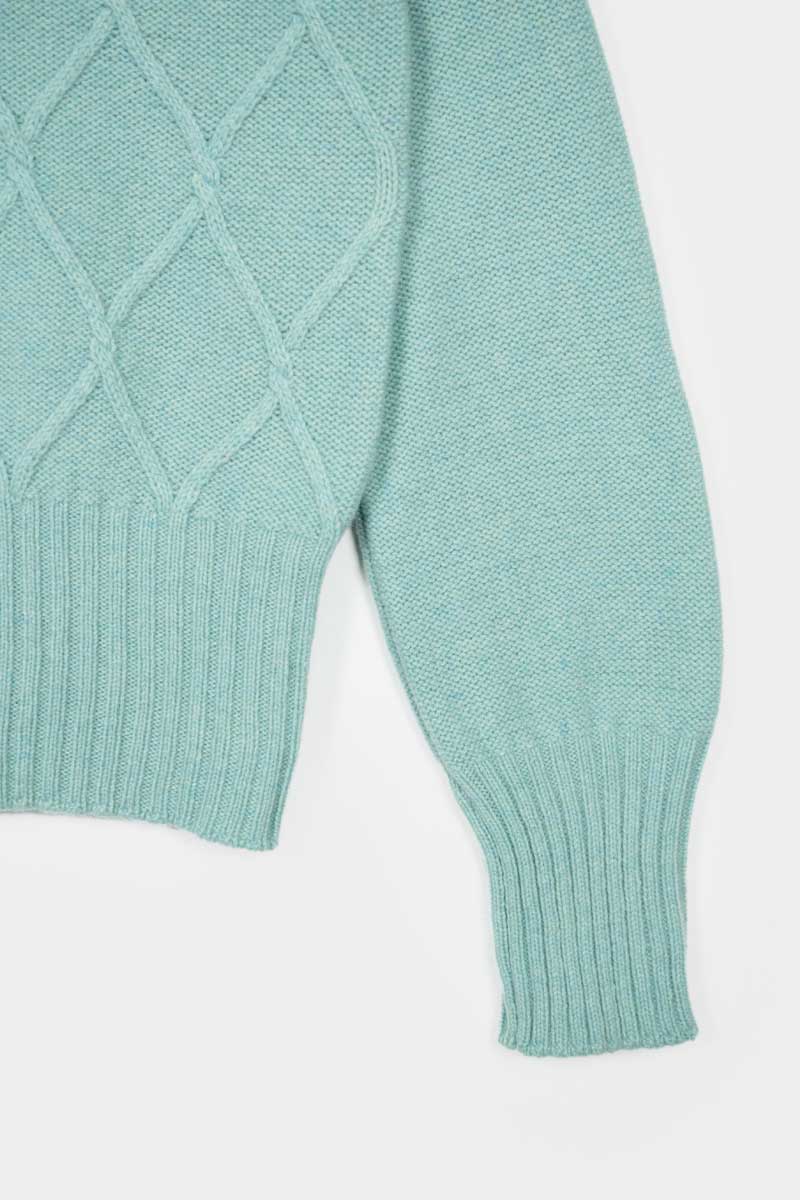 Verde Menta | Maglia Donna Lana Rigenerata Sara