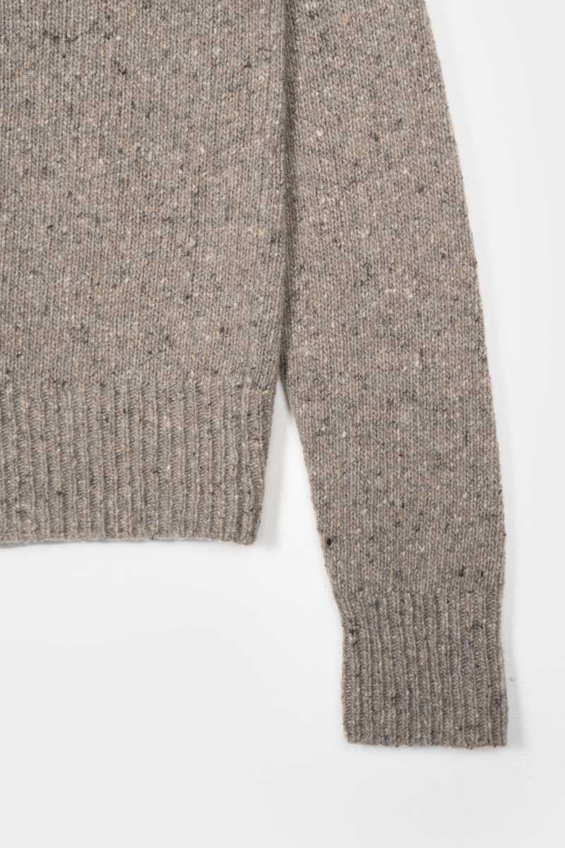 Greige Nebbia | Cardigan Donna Cashmere Rigenerato Cecilia