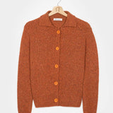 Arancio Ruggine | Cardigan Donna Cashmere Rigenerato Cecilia