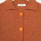 Arancio Ruggine | Cardigan Donna Cashmere Rigenerato Cecilia