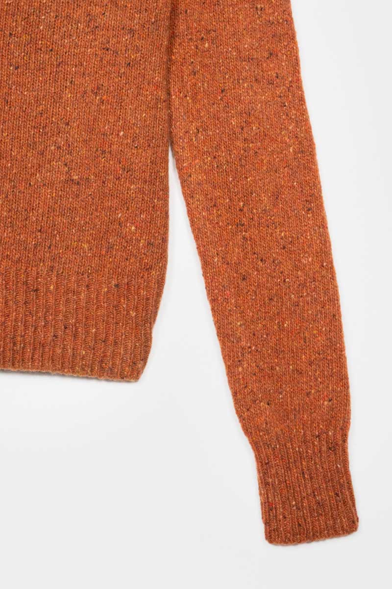 Arancio Ruggine | Cardigan Donna Cashmere Rigenerato Cecilia