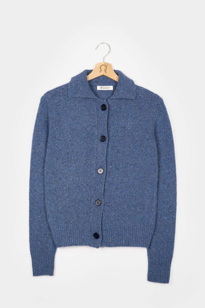 Blu Lapis | Cardigan Donna Cashmere Rigenerato Cecilia