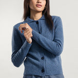 Blu Lapis | Cardigan Donna Cashmere Rigenerato Cecilia