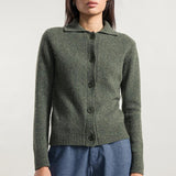 Verde Abete | Cardigan Donna Cashmere Rigenerato Cecilia