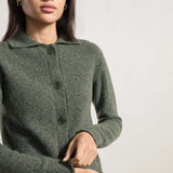 Verde Abete | Cardigan Donna Cashmere Rigenerato Cecilia