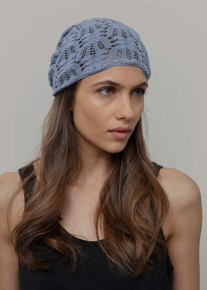 Bandana a Crochet Donna Cotone Riciclato Alexia - Rifò Lab Moda circolare made in Italy