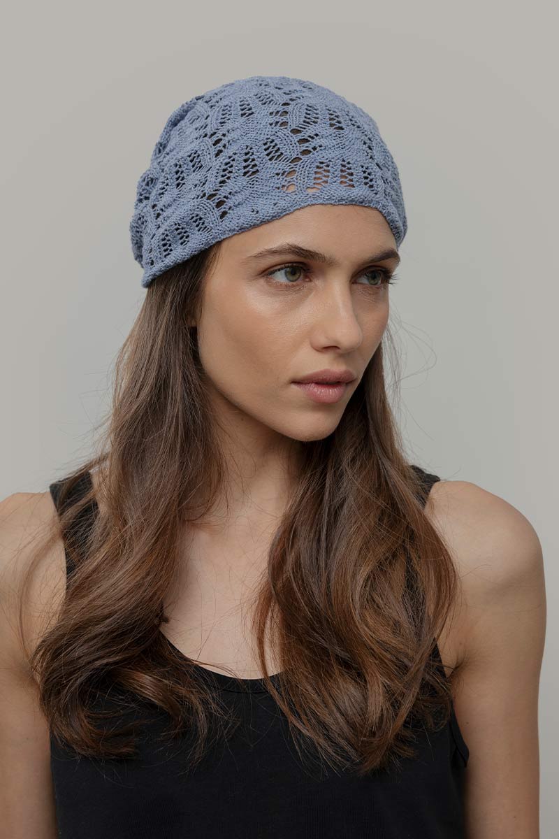 Bandana a Crochet Donna Cotone Riciclato Alexia - Rifò Lab Moda circolare made in Italy