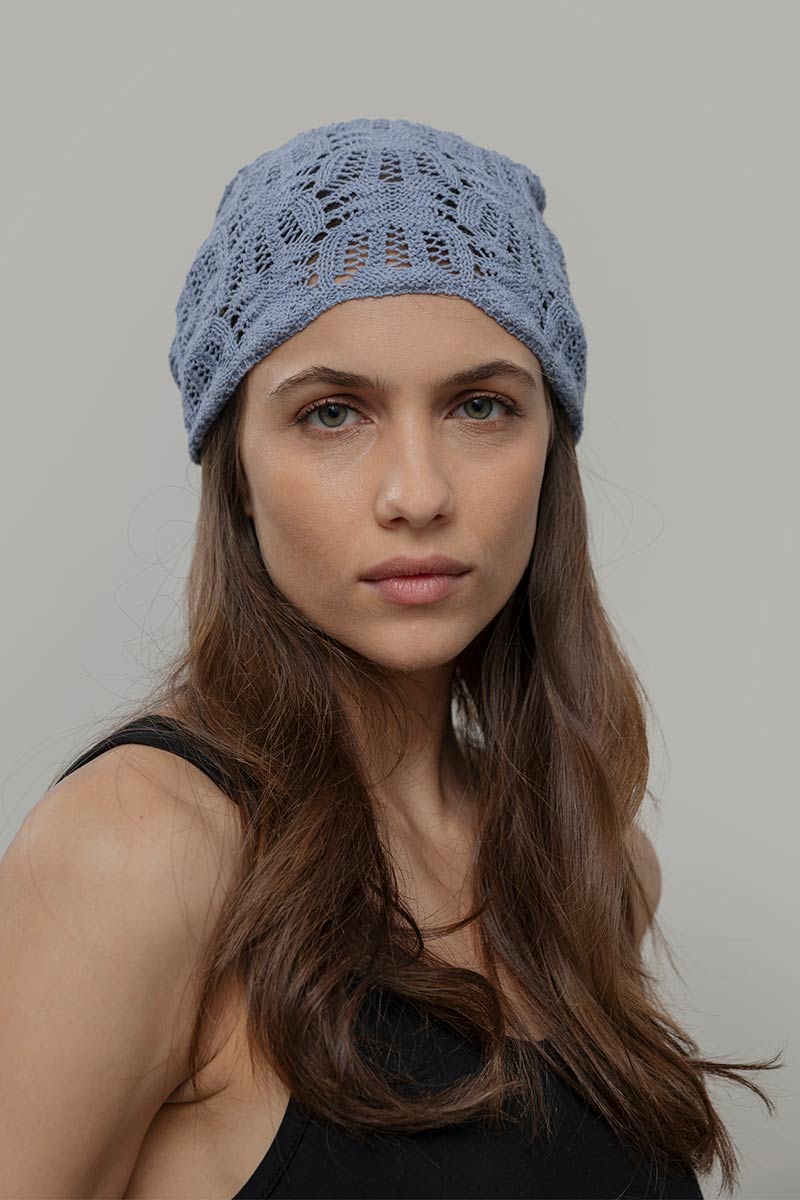 Bandana a Crochet Donna Cotone Riciclato Alexia - Rifò Lab Moda circolare made in Italy