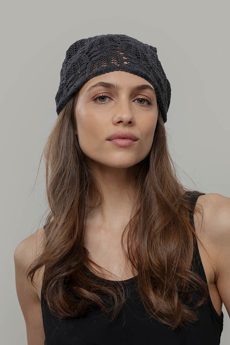 Bandana a Crochet Donna Cotone Riciclato Alexia - Rifò Lab Moda circolare made in Italy