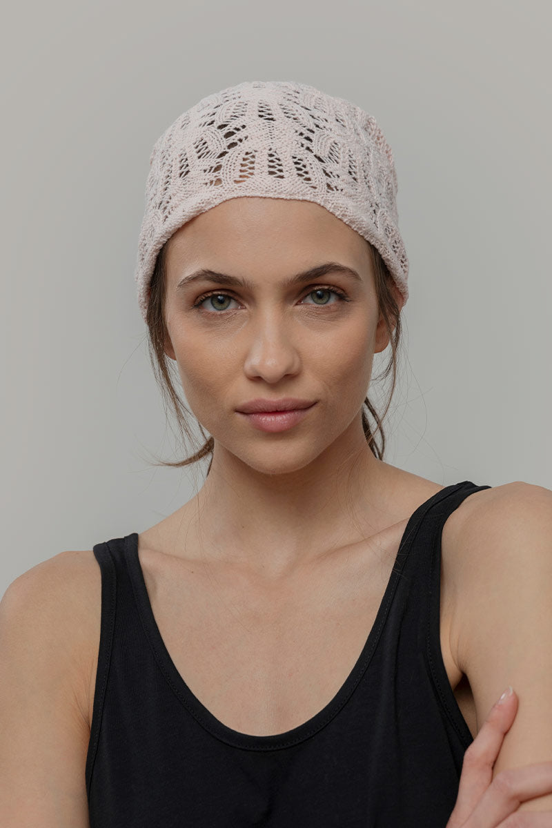 Bandana a Crochet Donna Cotone Riciclato Alexia - Rifò Lab Moda circolare made in Italy