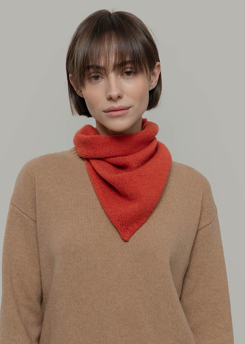 Foulard Cashmere Bandana Unisex Cashmere Rigenerato Masha - Rifò Lab Moda circolare made in Italy