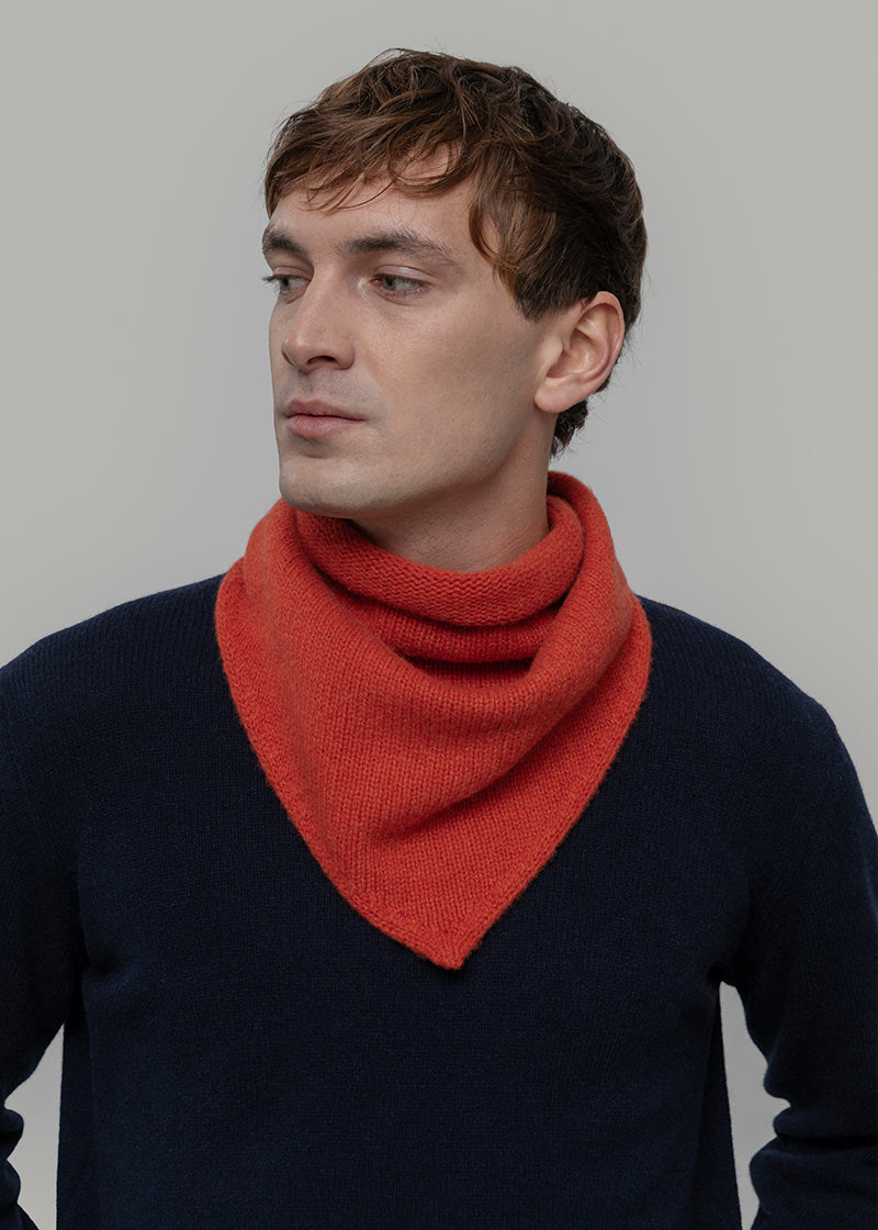 Foulard Cashmere Bandana Unisex Cashmere Rigenerato Masha - Rifò Lab Moda circolare made in Italy
