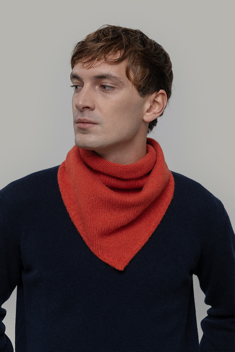 Foulard Cashmere Bandana Unisex Cashmere Rigenerato Masha - Rifò Lab Moda circolare made in Italy