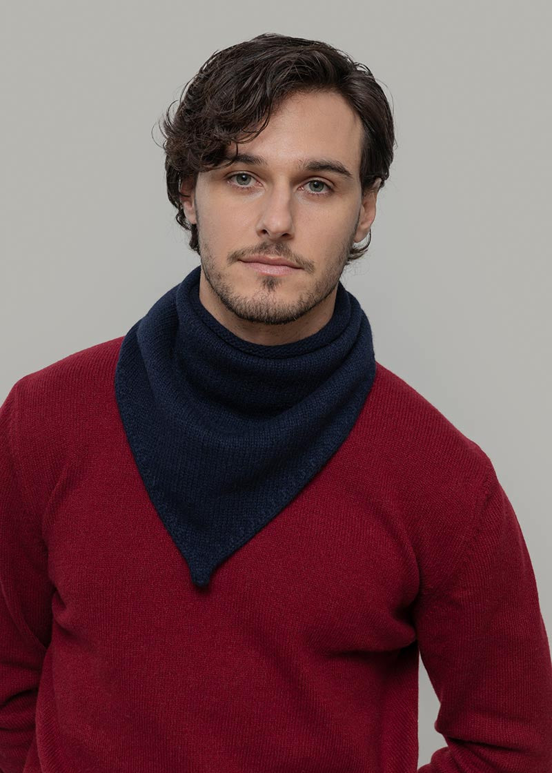 Foulard Cashmere Bandana Unisex Cashmere Rigenerato Masha - Rifò Lab Moda circolare made in Italy