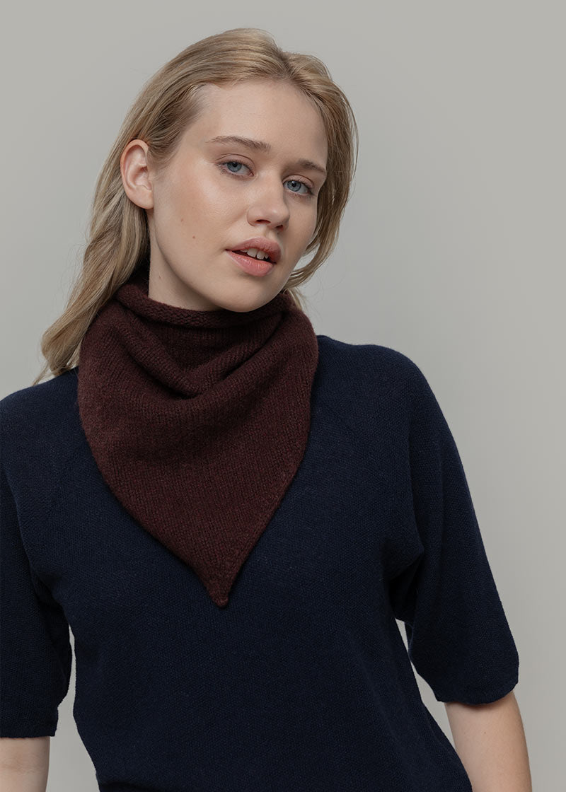 Foulard Cashmere Bandana Unisex Cashmere Rigenerato Masha - Rifò Lab Moda circolare made in Italy