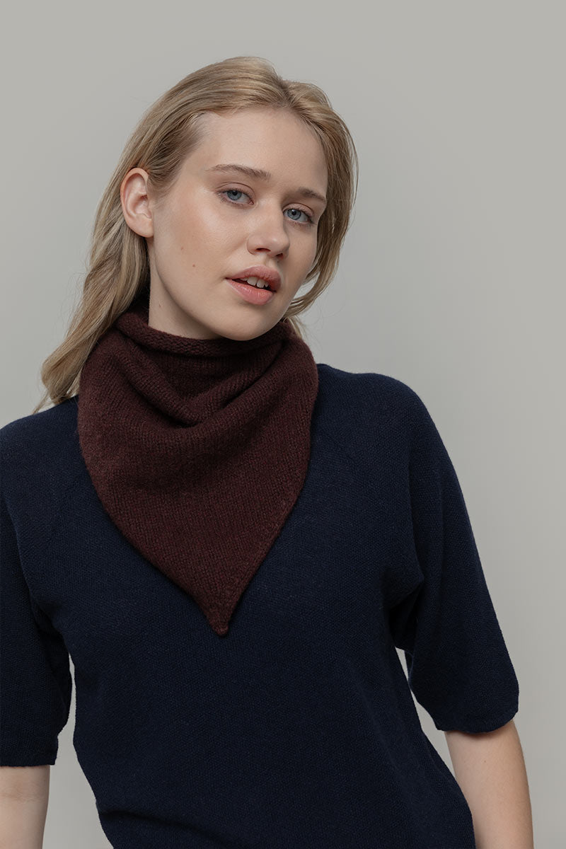 Foulard Cashmere Bandana Unisex Cashmere Rigenerato Masha - Rifò Lab Moda circolare made in Italy