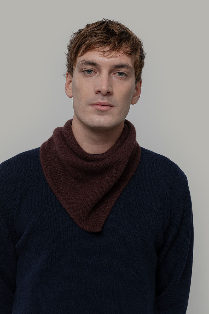 Foulard Cashmere Bandana Unisex Cashmere Rigenerato Masha - Rifò Lab Moda circolare made in Italy
